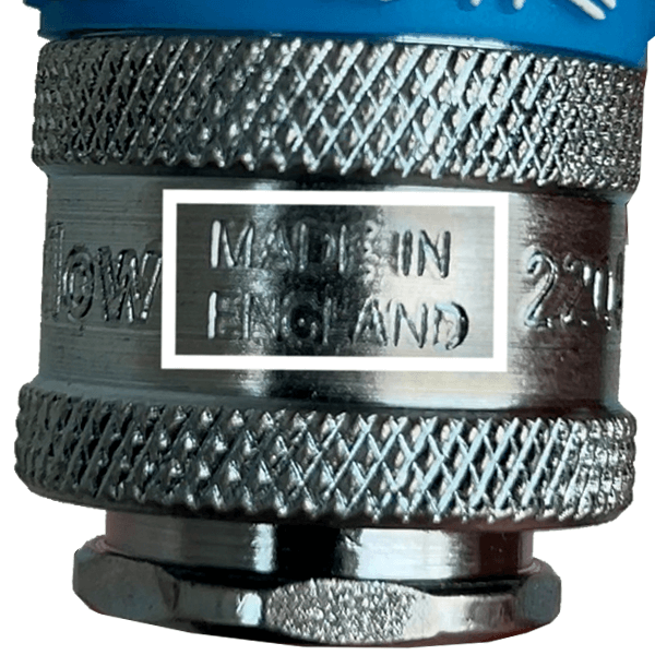 Country of origin "Made in England" on PCL Airflow Coupling