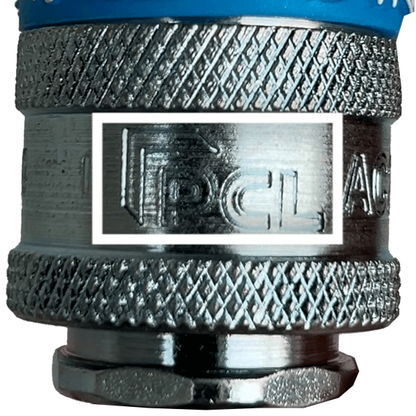 PCL Logo on Airflow Coupling